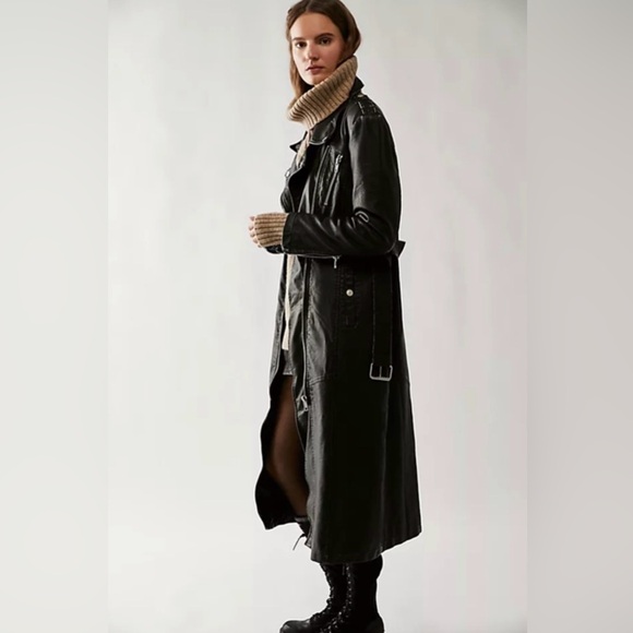 Free People We the Free Isabelle Vegan Leather Jacket - Picture 3 of 10